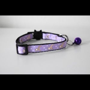 Star & moon design cat collar